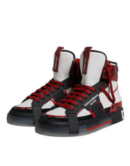 Dolce & Gabbana Multicolor Leather High Top Sneakers Shoes -   -  Dolce & Gabbana.