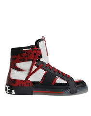 Dolce & Gabbana Multicolor Leather High Top Sneakers Shoes -   -  Dolce & Gabbana.