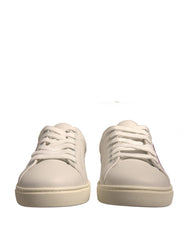 Dolce & Gabbana White Suede Leather Low Top Sneakers Shoes -   -  Dolce & Gabbana.