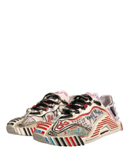 Dolce & Gabbana Multicolor Suede Fabric NS1 Sneakers Shoes -   -  Dolce & Gabbana.