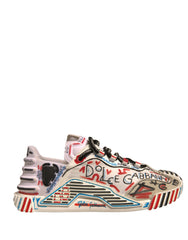 Dolce & Gabbana Multicolor Suede Fabric NS1 Sneakers Shoes -   -  Dolce & Gabbana.