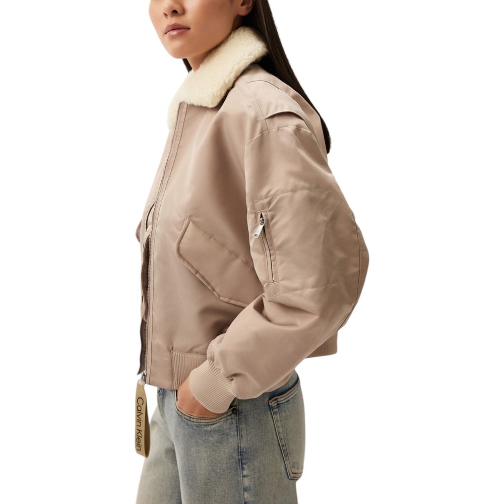 Calvin Klein Jeans Beige Polyester Jackets & Coat -   -  Calvin Klein Jeans. Calvin Klein Jeans Beige Polyester Jackets & Coat -   -  Calvin Klein Jeans.