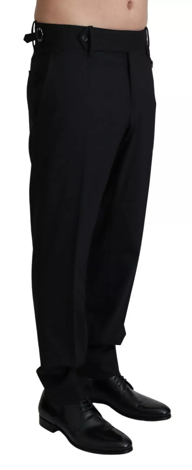 Dolce & Gabbana Black Wool Stretch Dress Trouser Pants -   -  Dolce & Gabbana. Dolce & Gabbana Black Wool Stretch Dress Trouser Pants -   -  Dolce & Gabbana.