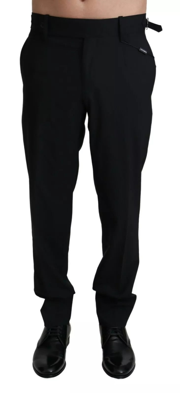 Dolce & Gabbana Black Wool Stretch Dress Trouser Pants -   -  Dolce & Gabbana.