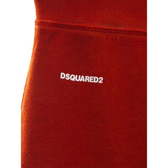 DsquaredΒ² Red Cotton Flared Pant -   -  DsquaredΒ².