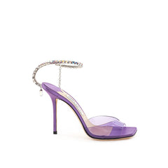 Jimmy Choo Purple Satin Sandal -   -  Jimmy Choo.