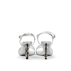 Dolce & Gabbana Gray Leather Sandal -   -  Dolce & Gabbana.