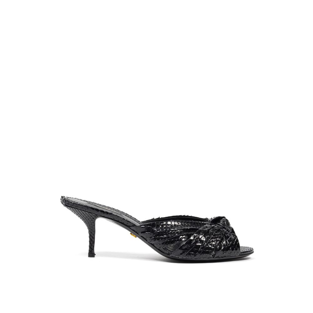 Dolce & Gabbana Black Snake Skin  Sandal -   -  Dolce & Gabbana.