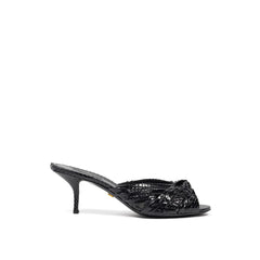 Dolce & Gabbana Black Snake Skin  Sandal -   -  Dolce & Gabbana.