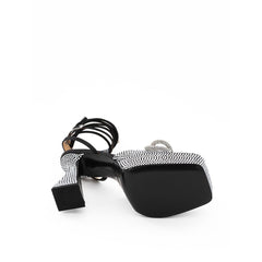 MACH & MACH Chic Black Leather Platforms for Elevated Style -   -  MACH & MACH.