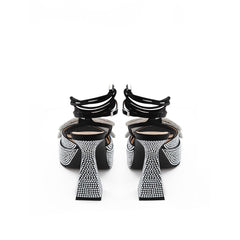 MACH & MACH Chic Black Leather Platforms for Elevated Style -   -  MACH & MACH.