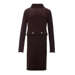 Bottega Veneta Elegant Viscose Brown Dress -   -  Bottega Veneta.