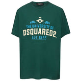 DsquaredΒ² Green Cotton T-Shirt -   -  DsquaredΒ².
