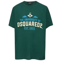 Dsquared² Green Cotton T-Shirt -   -  Dsquared².