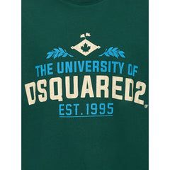 Dsquared² Green Cotton T-Shirt -   -  Dsquared².