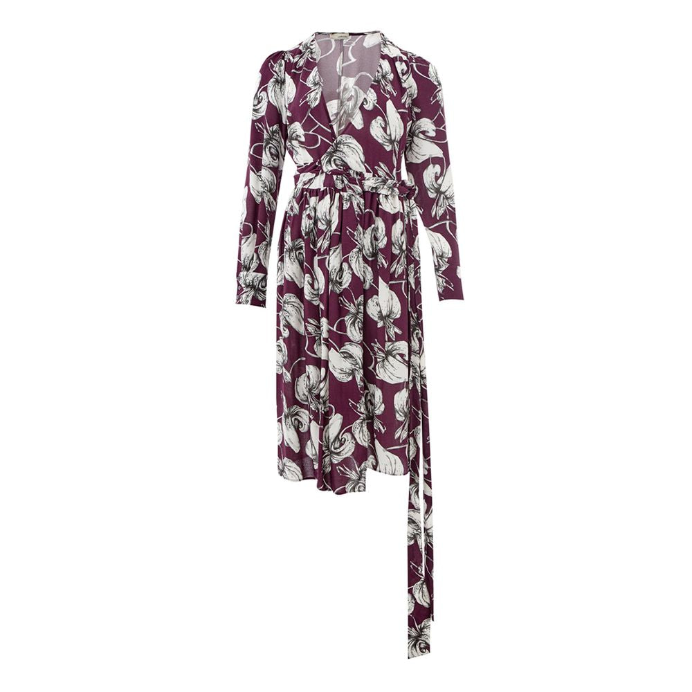 Lardini Elegant Purple Viscose Dress -   -  Lardini.