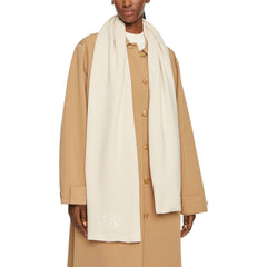 Calvin Klein Cream Recycled Polyester Scarf -   -  Calvin Klein.