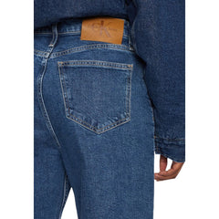 Calvin Klein Jeans Blue Cotton Mom Jean -   -  Calvin Klein Jeans.