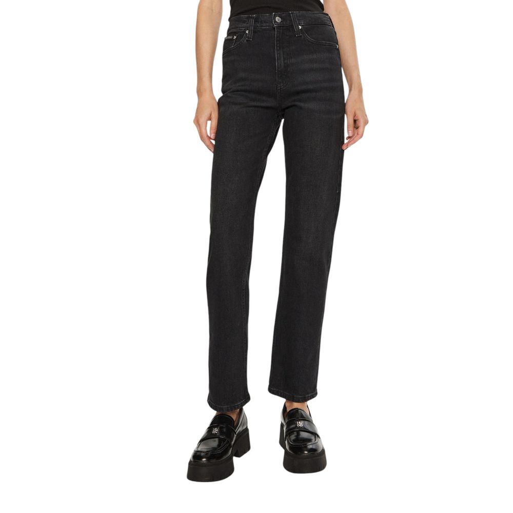 Calvin Klein Jeans Black Cotton Mom Jean -   -  Calvin Klein Jeans.