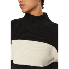 Calvin Klein Jeans Black And White Cotton Sweater -   -  Calvin Klein Jeans.