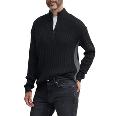 Calvin Klein Jeans Black Cotton Cardigan -   -  Calvin Klein Jeans.