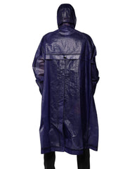 Dolce & Gabbana Dark Blue Cotton Hooded Men Raincoat Jacket -   -  Dolce & Gabbana.