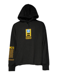 Dolce & Gabbana Black Cotton Hooded DG Shield Pullover Sweater -   -  Dolce & Gabbana.