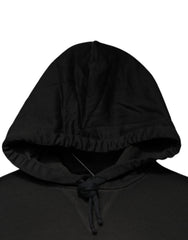 Dolce & Gabbana Black Cotton Hooded DG Shield Pullover Sweater -   -  Dolce & Gabbana.