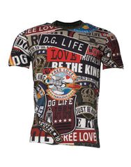 Dolce & Gabbana Multicolor Graphic Print Cotton Crew Neck T-shirt -   -  Dolce & Gabbana.