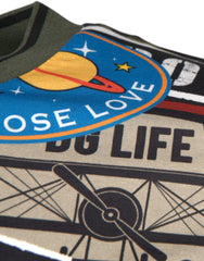 Dolce & Gabbana Multicolor Graphic Print Cotton Crew Neck T-shirt -   -  Dolce & Gabbana.