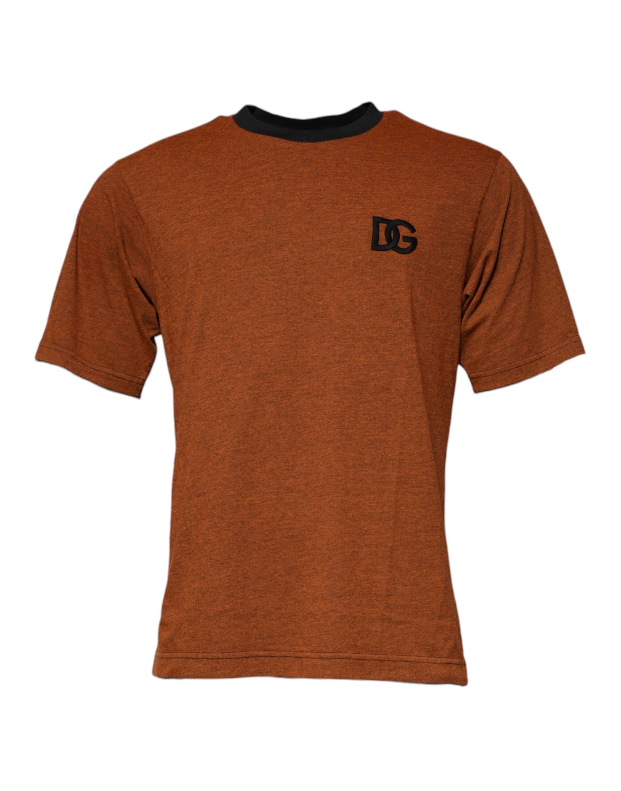 Dolce & Gabbana Brown DG Logo Polyester Crew Neck T-shirt -   -  Dolce & Gabbana.