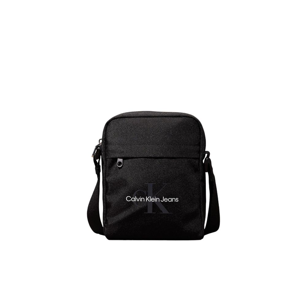 Calvin Klein Jeans Black Recycled Polyester Messenger Bag -   -  Calvin Klein Jeans.