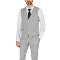 Antony Morato Gray Polyester Waistcoat -  Vests for Men Suits -  Antony Morato.