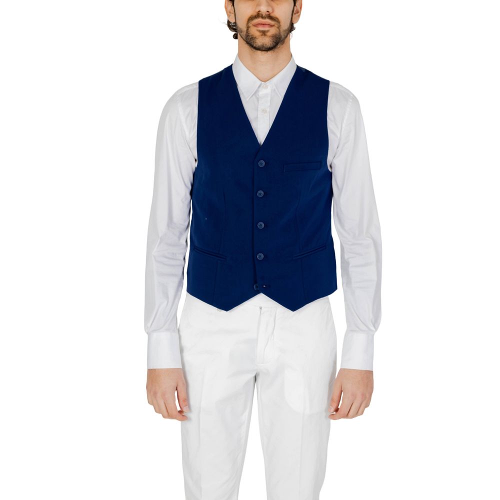 Only & Sons Blue Polyester Waistcoat -  Vests for Men Suits -  Only & Sons.