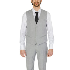 Antony Morato Gray Polyester Waistcoat -  Vests for Men Suits -  Antony Morato.
