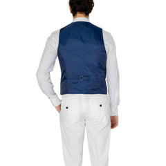 Only & Sons Blue Polyester Waistcoat -  Vests for Men Suits -  Only & Sons.