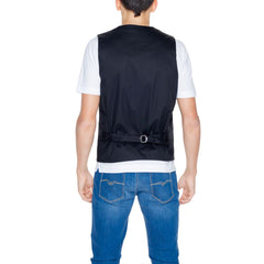 Gianni Lupo Black Cotton Waistcoat -  Vests for Men Suits -  Gianni Lupo.