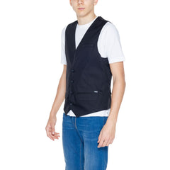 Gianni Lupo Black Cotton Waistcoat -  Vests for Men Suits -  Gianni Lupo.