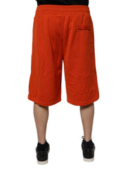 Dolce & Gabbana Red Cotton Blend Mid Waist Men Bermuda Shorts -   -  Dolce & Gabbana.