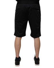 Dolce & Gabbana Black Polyester Mid Waist Men Bermuda Shorts -   -  Dolce & Gabbana.