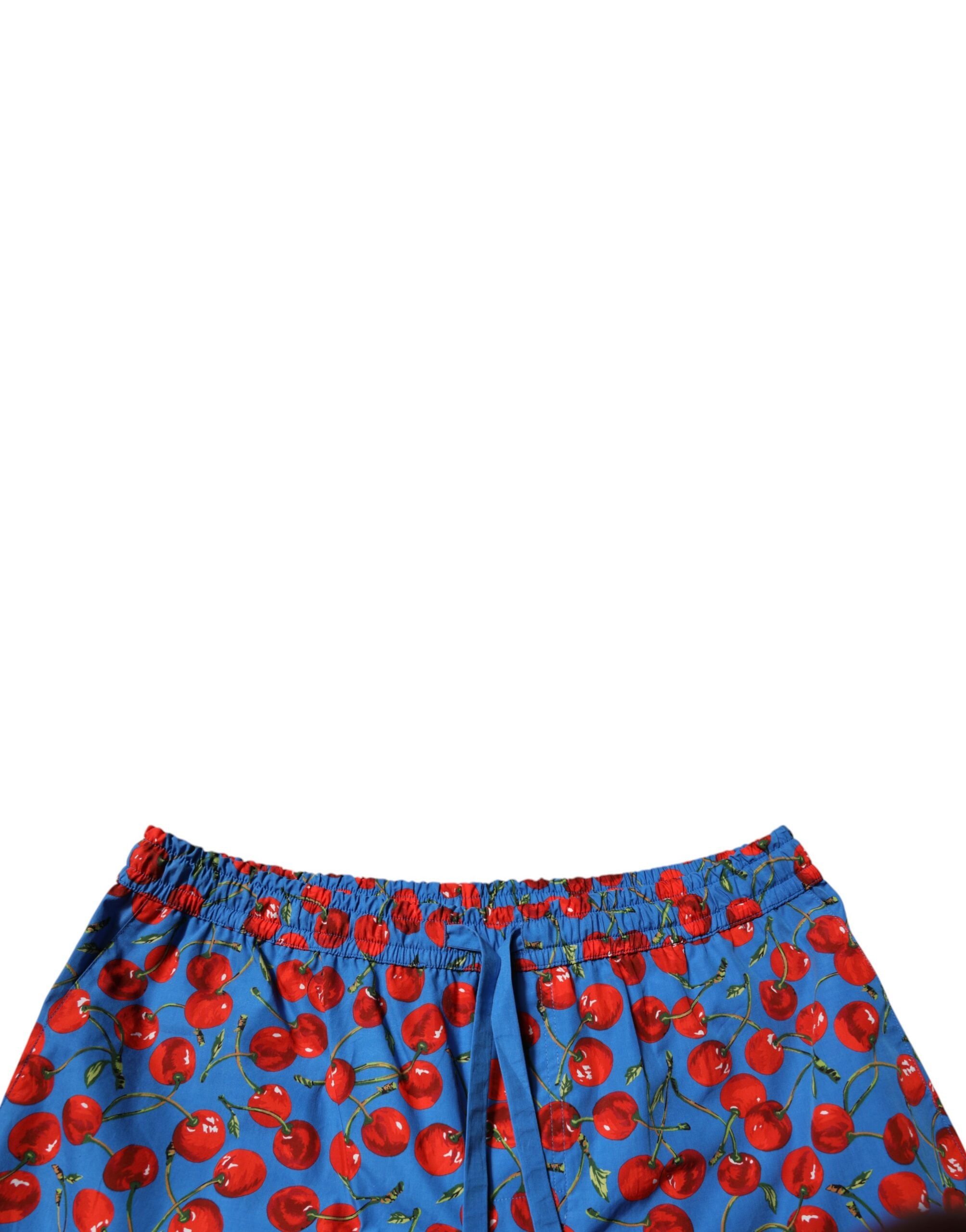 Dolce & Gabbana Blue Cherry Print Cotton Men Bermuda Shorts -   -  Dolce & Gabbana. Dolce & Gabbana Blue Cherry Print Cotton Men Bermuda Shorts -   -  Dolce & Gabbana.