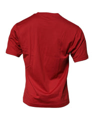 Dolce & Gabbana Red DG Logo Cotton Crew Neck T-shirt -   -  Dolce & Gabbana.