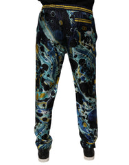 Dolce & Gabbana Multicolor Marble Print Jogger Sweatpants Pants -   -  Dolce & Gabbana.
