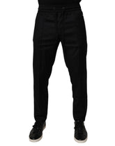 Dolce & Gabbana Black Wool Jogger Jogging Pants -   -  Dolce & Gabbana.