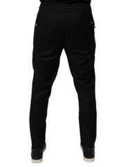 Dolce & Gabbana Black Wool Jogger Jogging Pants -   -  Dolce & Gabbana.