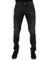 Dolce & Gabbana Black Cotton Stretch Skinny Men Denim Jeans -   -  Dolce & Gabbana.