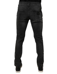 Dolce & Gabbana Black Cotton Stretch Skinny Men Denim Jeans -   -  Dolce & Gabbana.