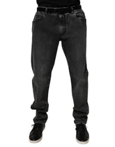 Dolce & Gabbana Black Cotton Stretch Skinny Men Denim Jeans -   -  Dolce & Gabbana.