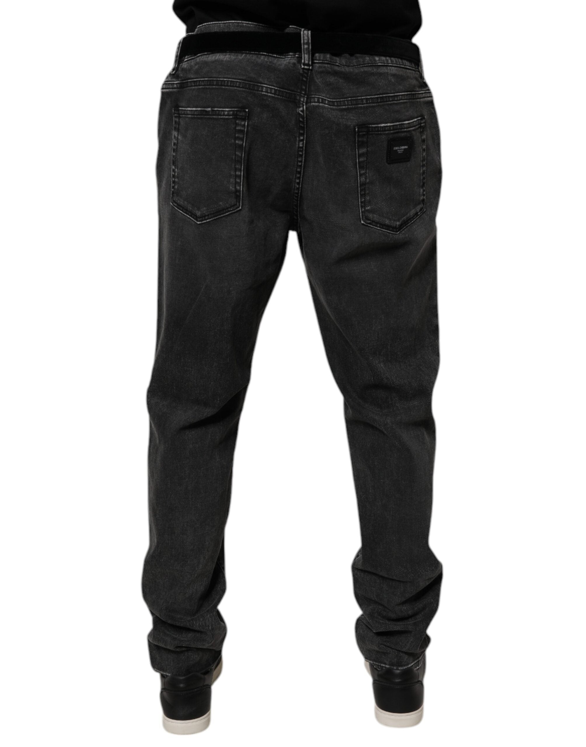 Dolce & Gabbana Black Cotton Stretch Skinny Men Denim Jeans -   -  Dolce & Gabbana. Dolce & Gabbana Black Cotton Stretch Skinny Men Denim Jeans -   -  Dolce & Gabbana.