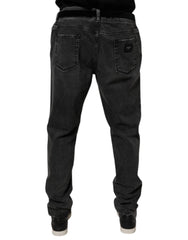 Dolce & Gabbana Black Cotton Stretch Skinny Men Denim Jeans -   -  Dolce & Gabbana.